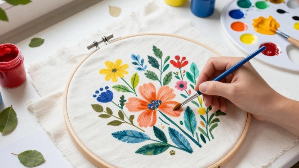 آموزش نقاشی روی پارچه در لاهیجان از مبتدی تا حرفه‌ای