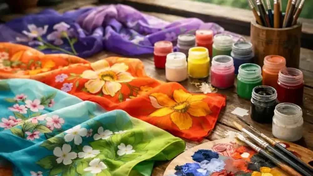 آموزش نقاشی روی شال و لباس در لاهیجان