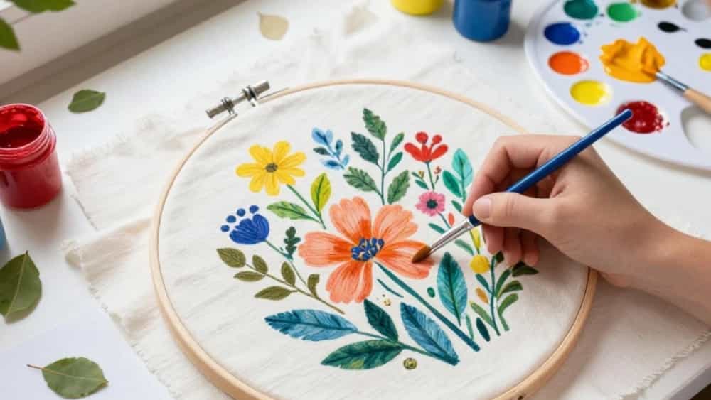 آموزش نقاشی روی پارچه در لاهیجان از مبتدی تا حرفه‌ای